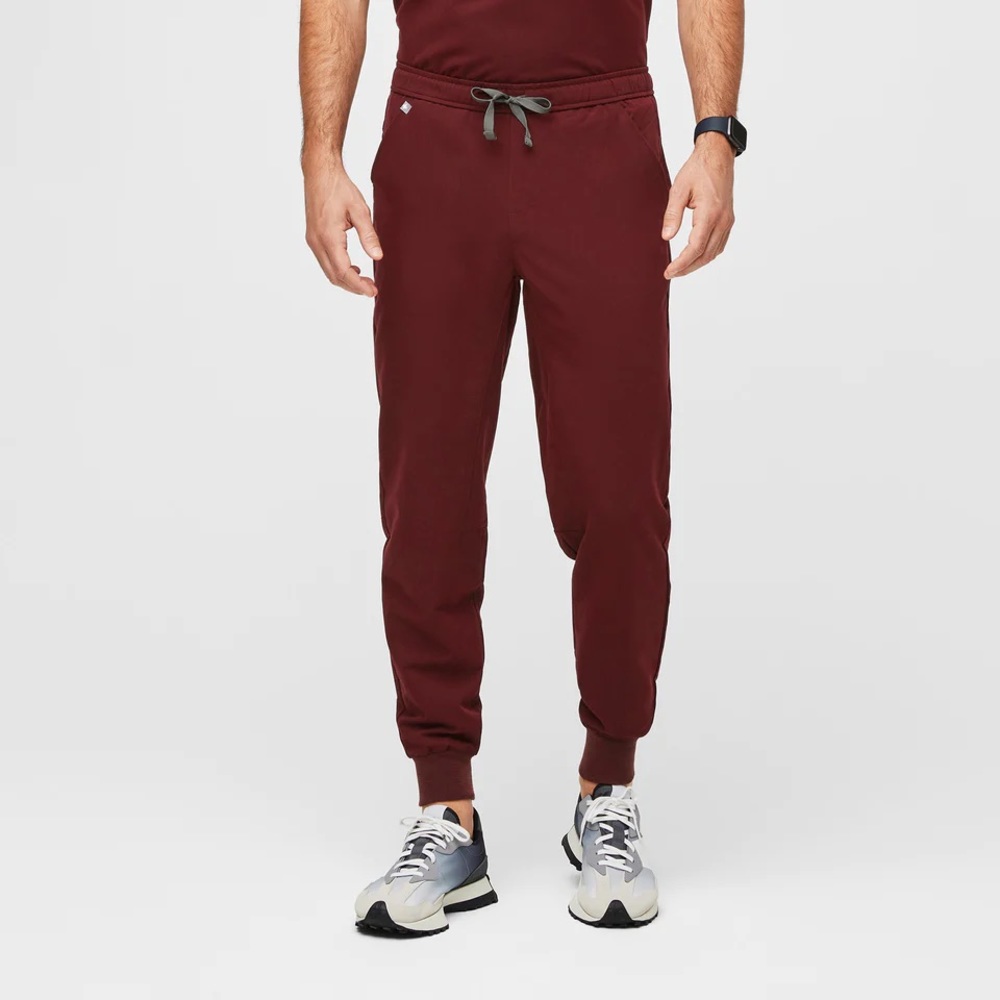 Figs Mens M/T Tansen Joggers 5 pocket Burgundy